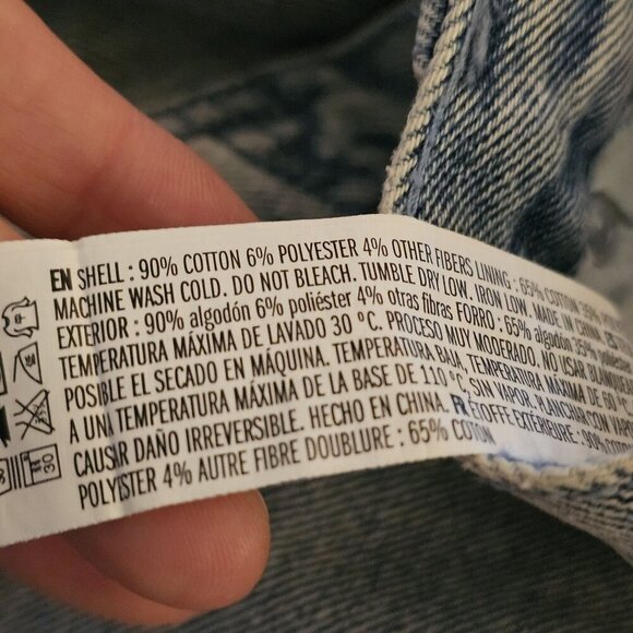 English Factory S 29 New W Tags Straight-Leg High Rise Side Slit 90's Acid Wash - Picture 6 of 10